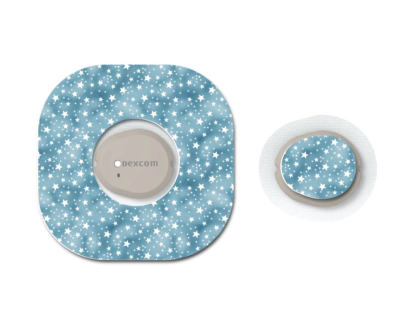 Blue Christmas Collection Starry Night Stars Cgm Set