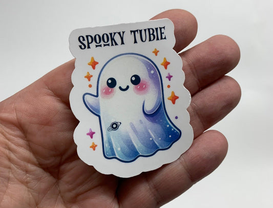 Spookie Tubie  Feeding Tube Awareness, Cute Ghost Sticker, Girl Ghost, Fall Ghost, MiKey Button, Gtube, GJ tube, feeding tube