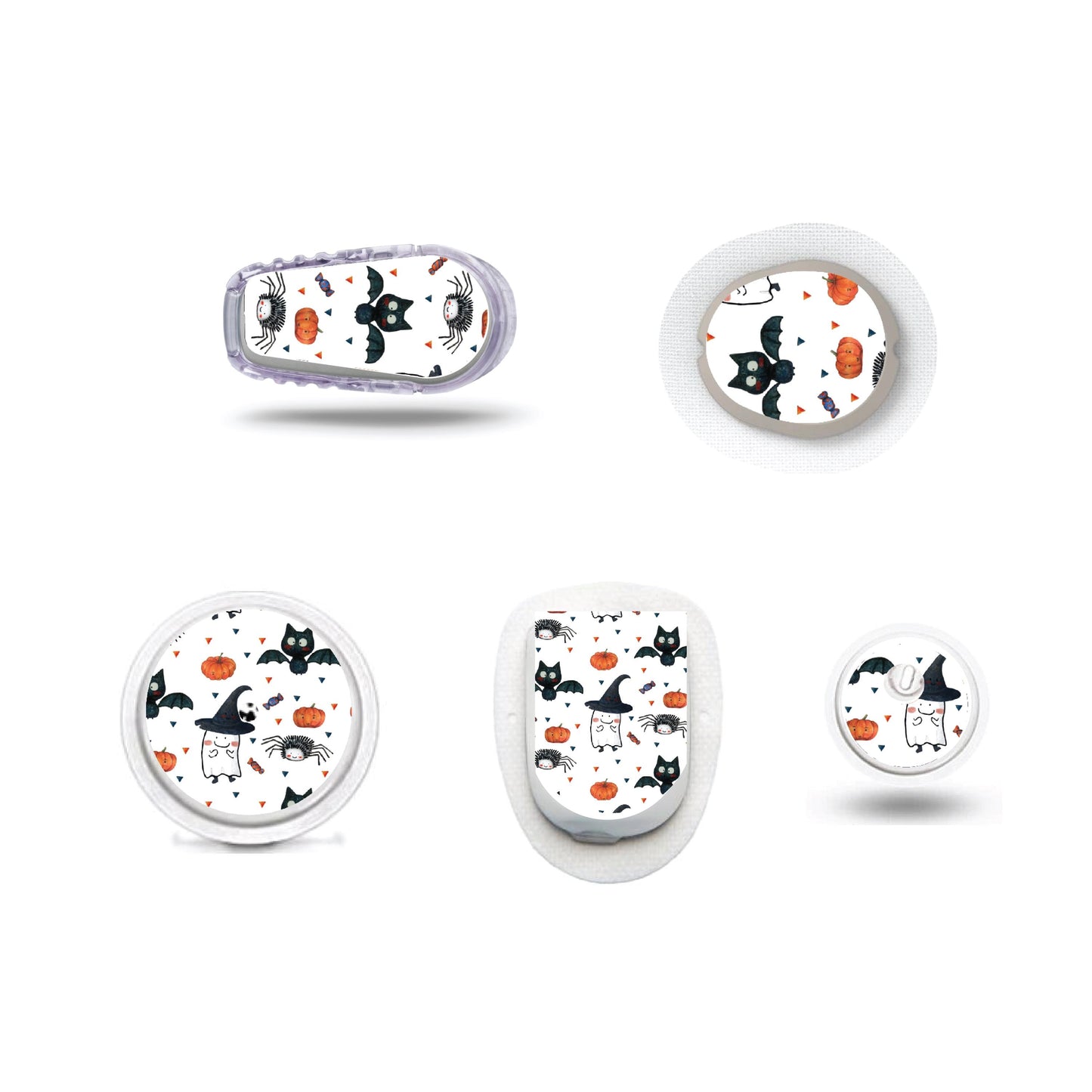 Cat Witch CGM Sensor Sticker for Freestyle Libre, Dexcom, Omnipod Continuous Glucose Monitor