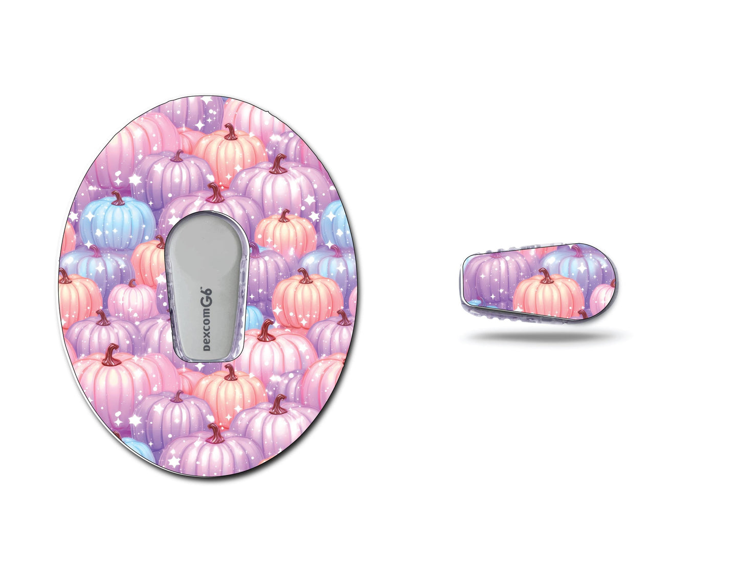 Colourful Pumpkins Continuous Glucose Monitor (CGM) Decorative Set