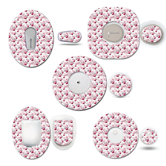 Pink Christmas Collection Small Ornament Cgm Set