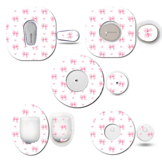 Coquettes Bows Continuous Glucose Monitor Set