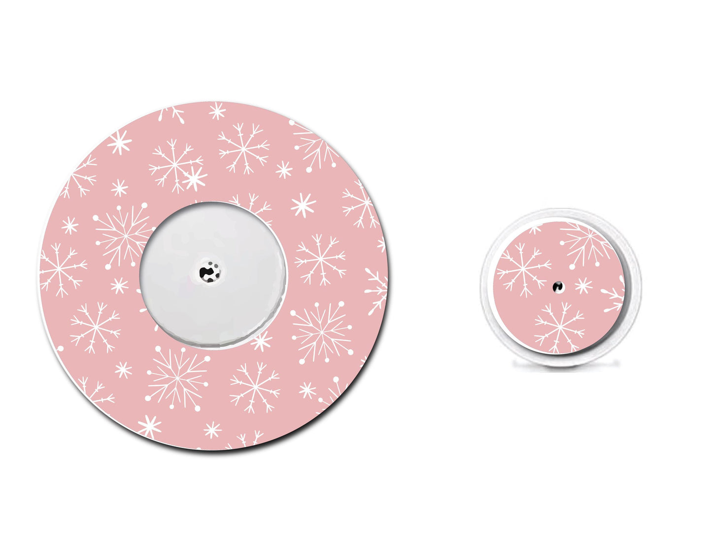 Pink Snowflakes Cgm Set