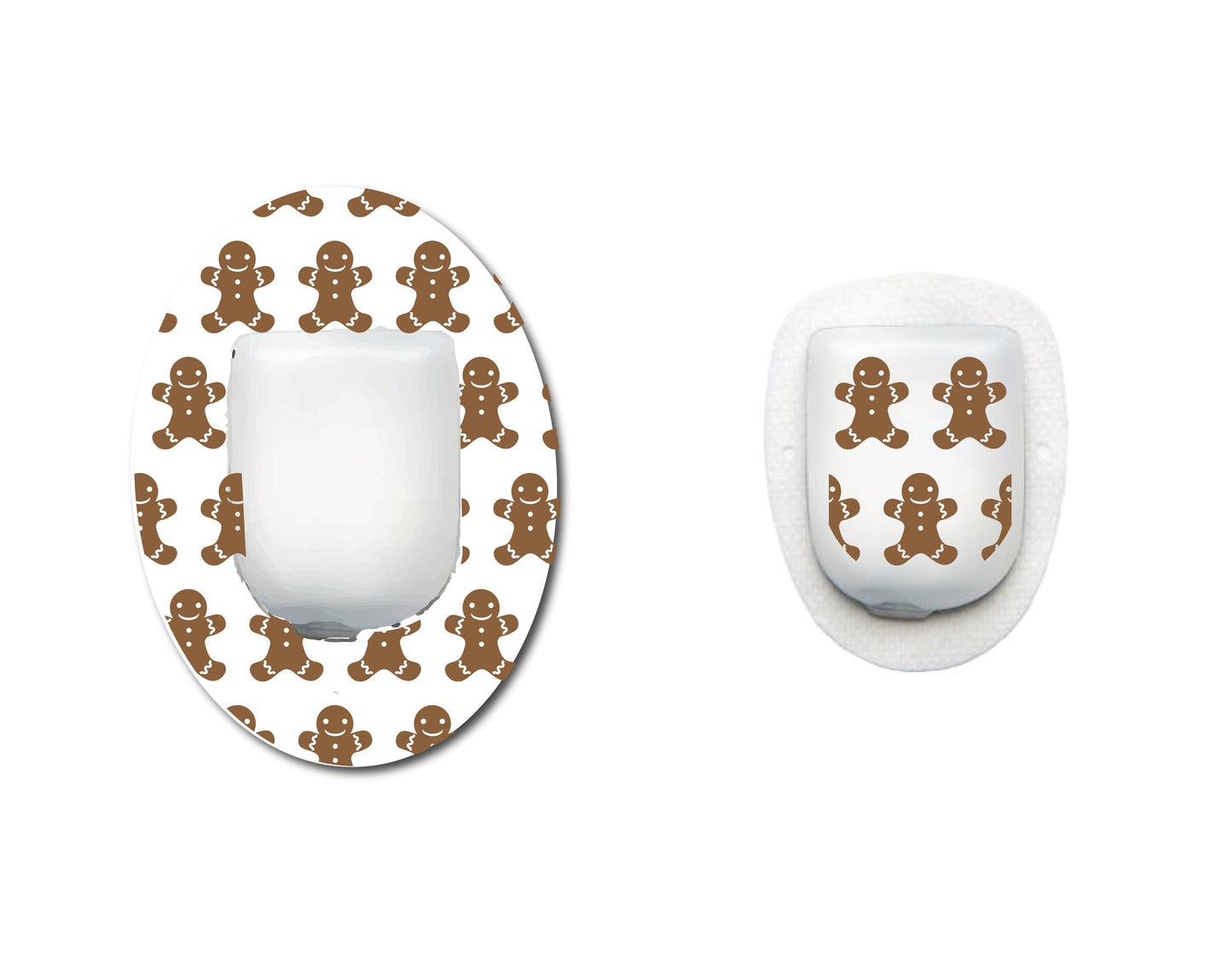 Gingerbread Rows Continuous Glucose Monitor (CGM) Decorative Set