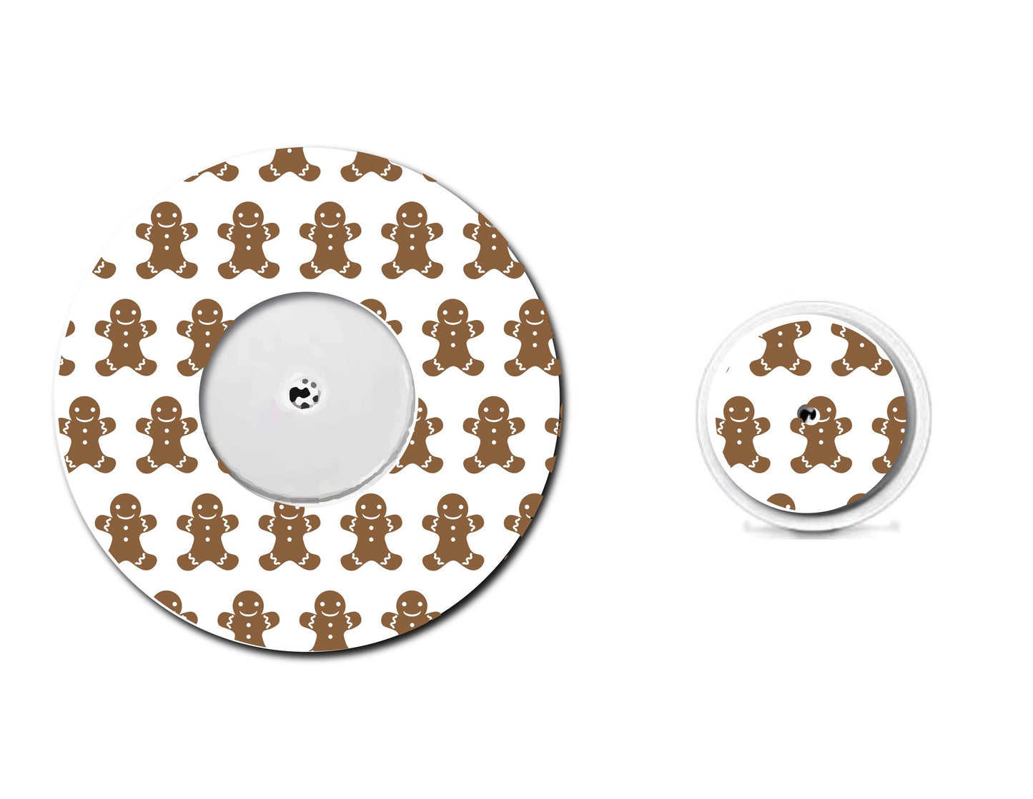 Gingerbread Rows Continuous Glucose Monitor (CGM) Decorative Set