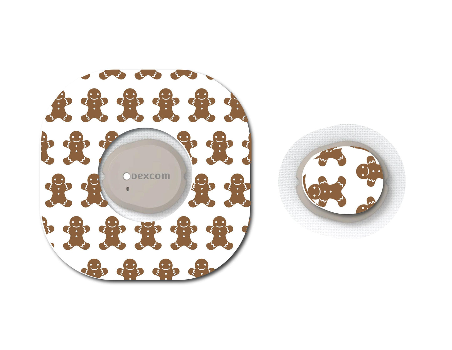 Gingerbread Rows Continuous Glucose Monitor (CGM) Decorative Set