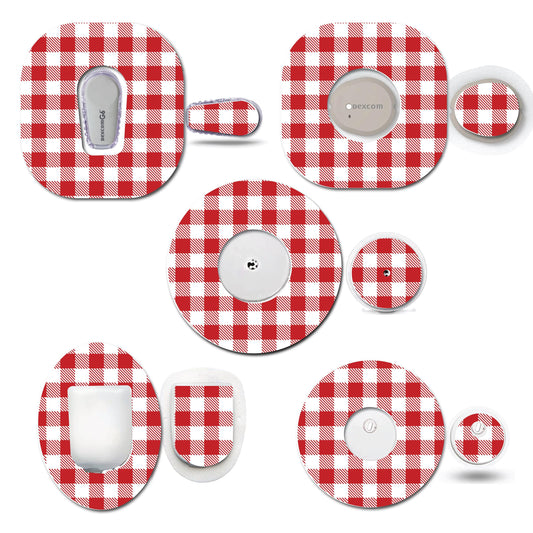 Red Gingham Cgm Set