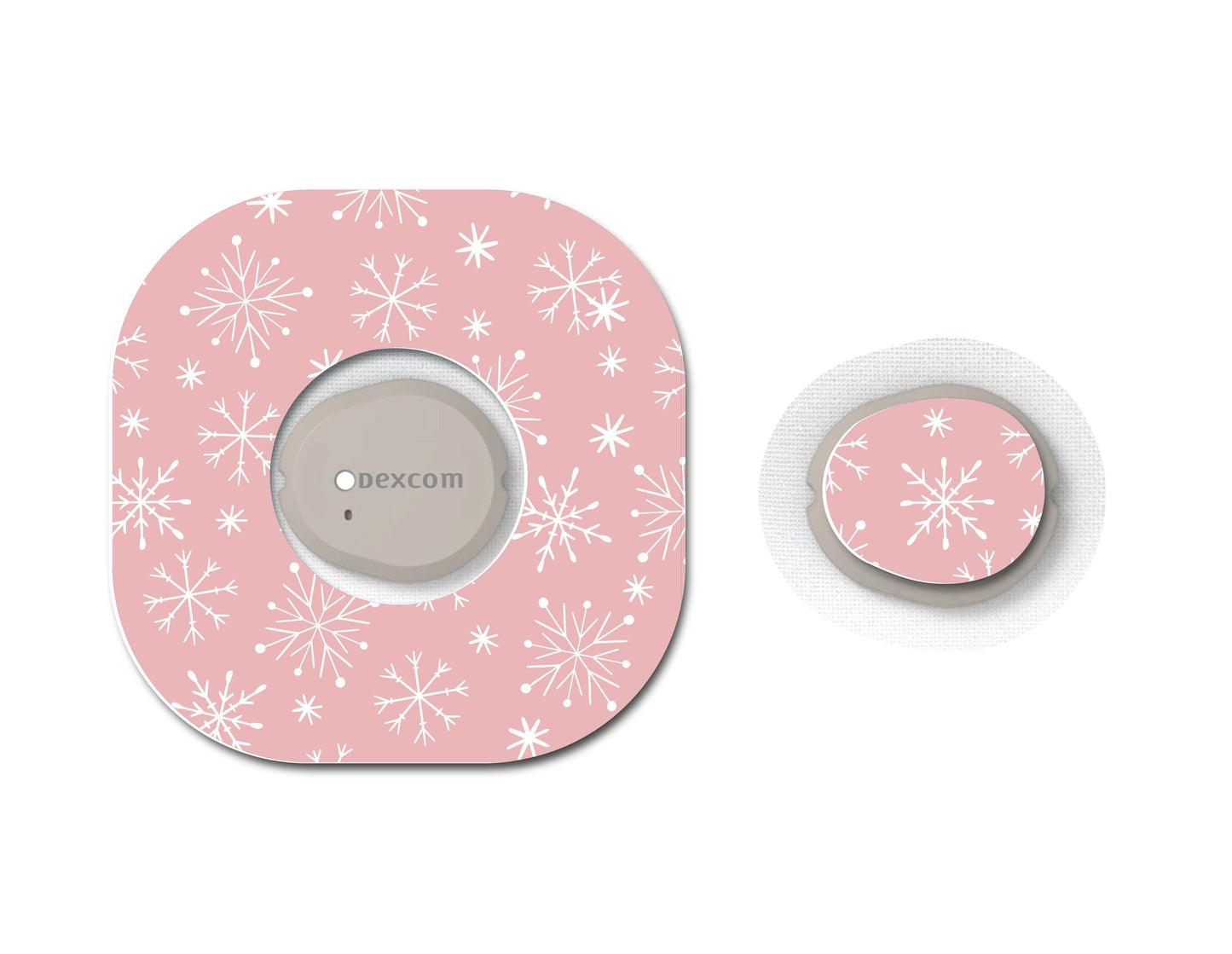 Pink Snowflakes Cgm Set