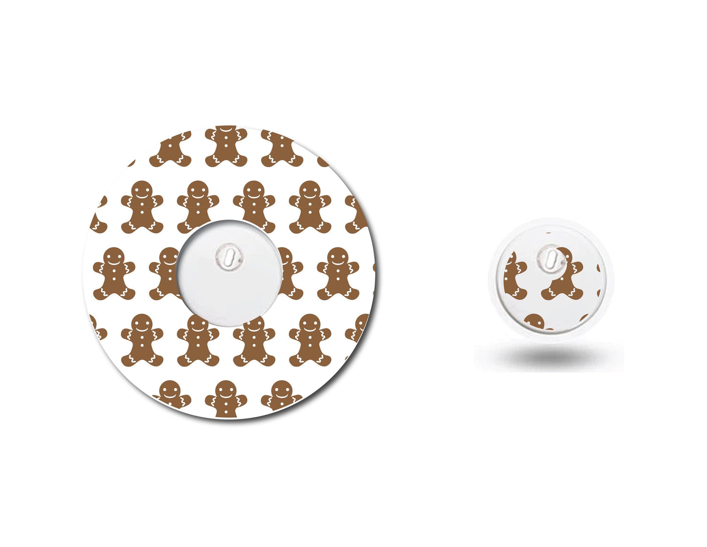 Gingerbread Rows Continuous Glucose Monitor (CGM) Decorative Set