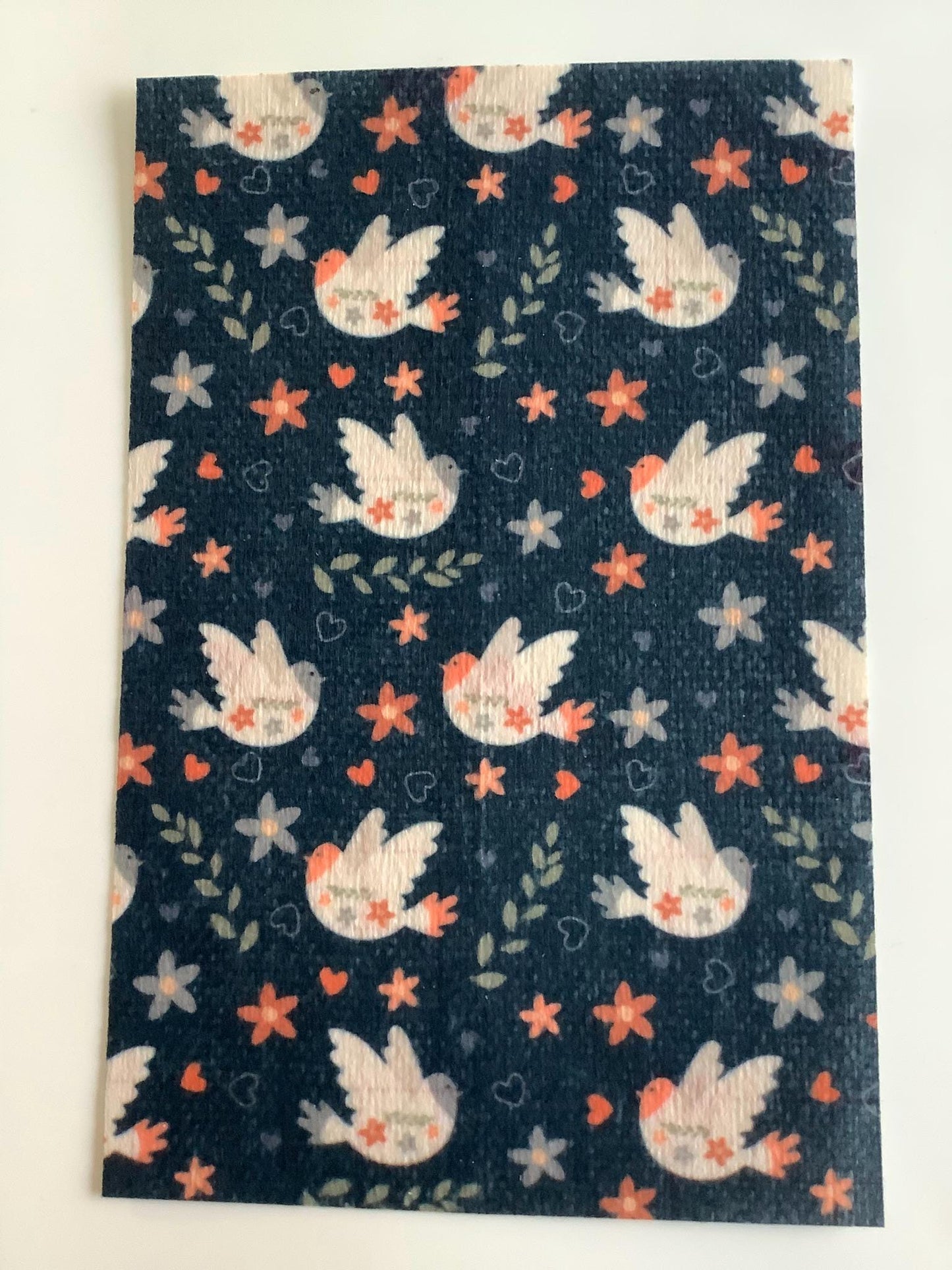 Birds and Folk Flowers Tubie Tape