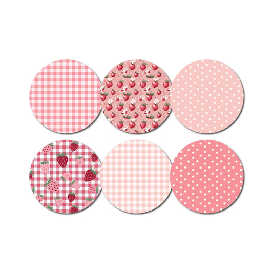 Strawberry Coquette Guardian CGM- Set of 6 Patch Overlay for CGM monitor