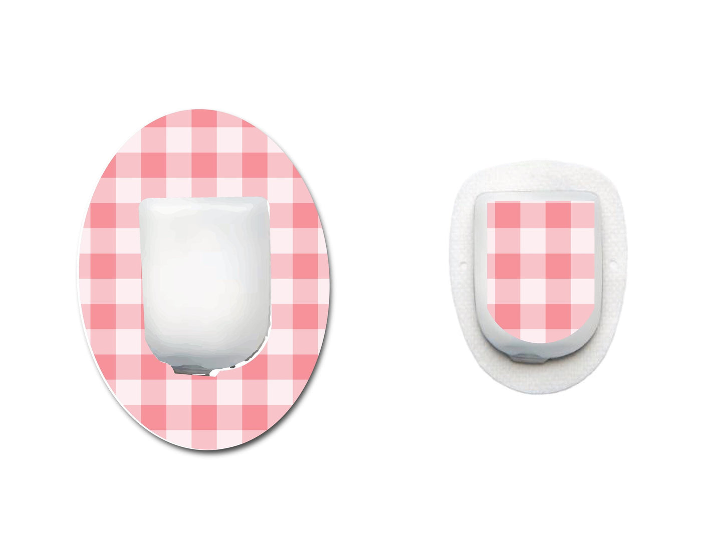 Love Pink Gingham Continuous Glucose Monitor (CGM) Set