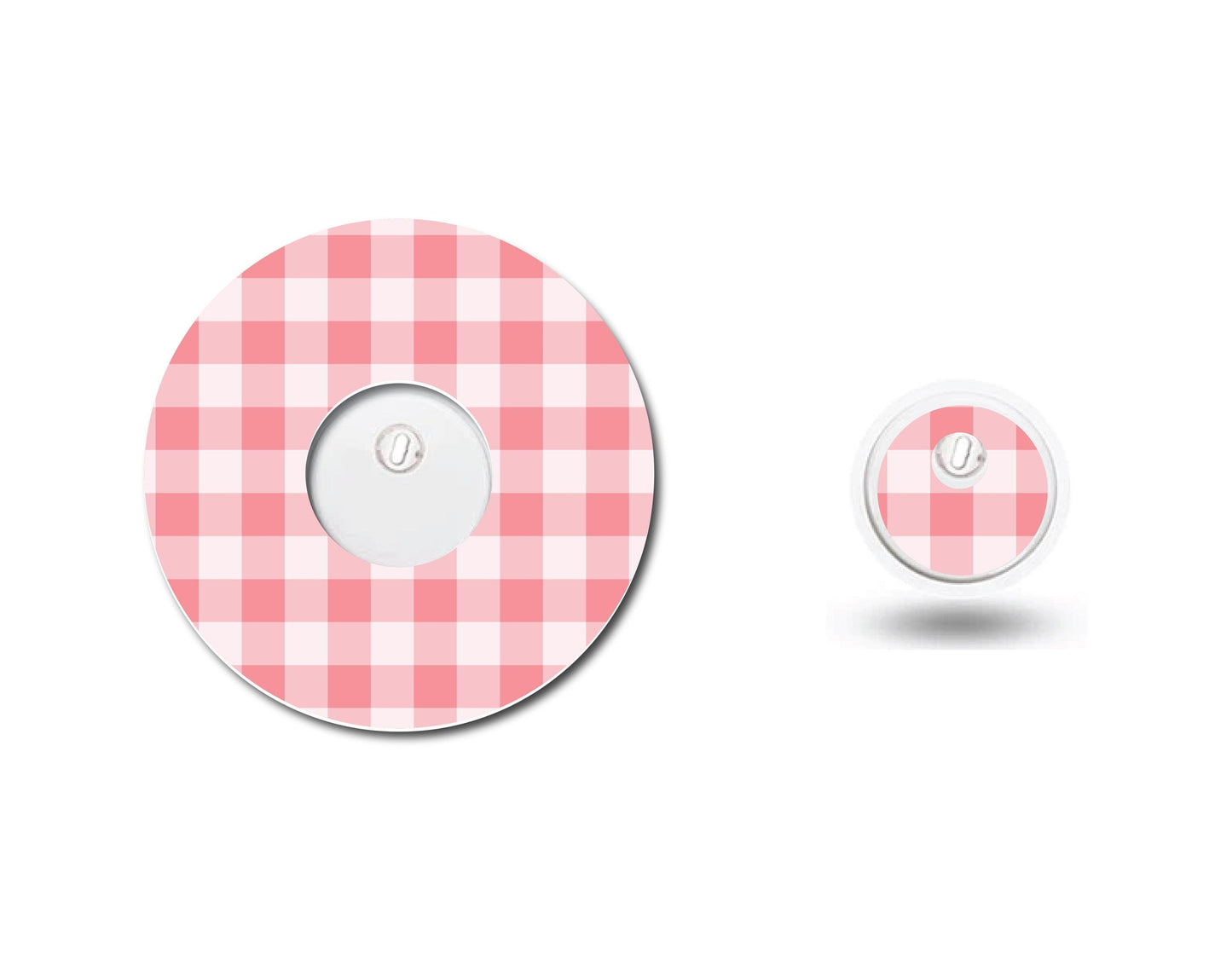 Love Pink Gingham Continuous Glucose Monitor (CGM) Set