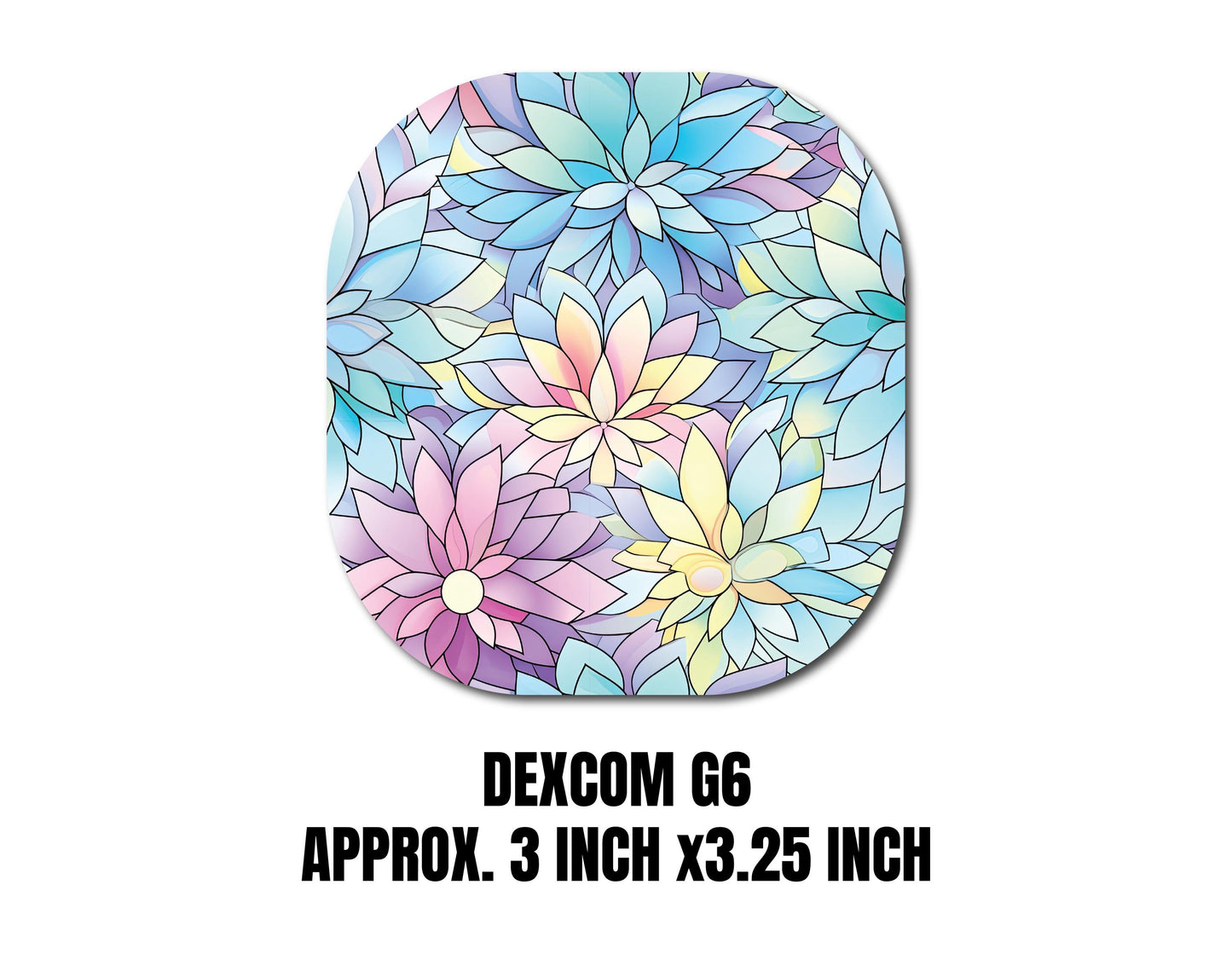 Hydrangea and Leaves Continuous Glucose Monitor (CGM) Decorative Over Patch (no hole)