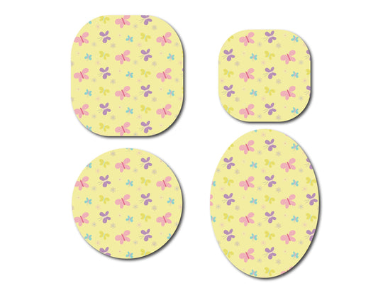 Spring Butterflies Continuous Glucose Monitor (CGM) Decorative Over Patch (no hole)