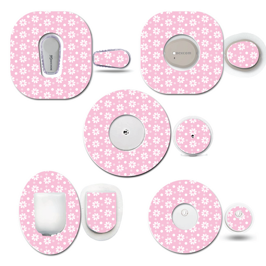 Retro Pink Daisy Cgm Set