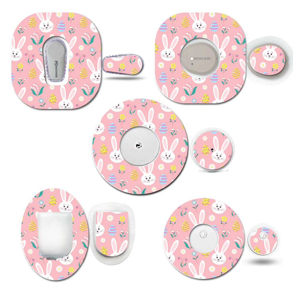 Pink Bunny Rabbits CGM Set