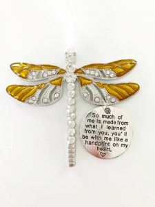 Gold Dragonfly Ornament