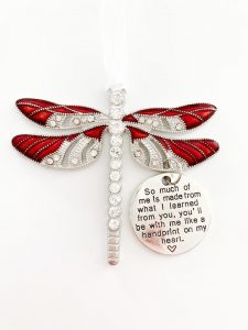 Red Dragonfly Ornament