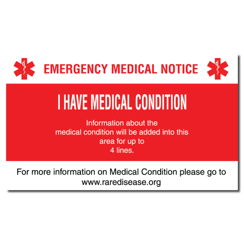 Uniquec Medical Information Cards