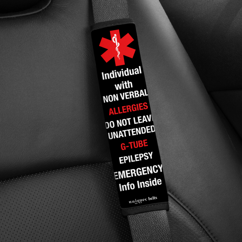 Uniquec Medical Alert Seat Belts