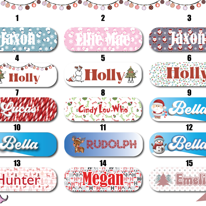 Holiday Collection Pump Decals